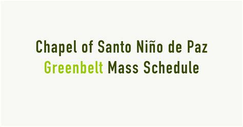 greenbelt chapel live mass today|Schedule of Masses .